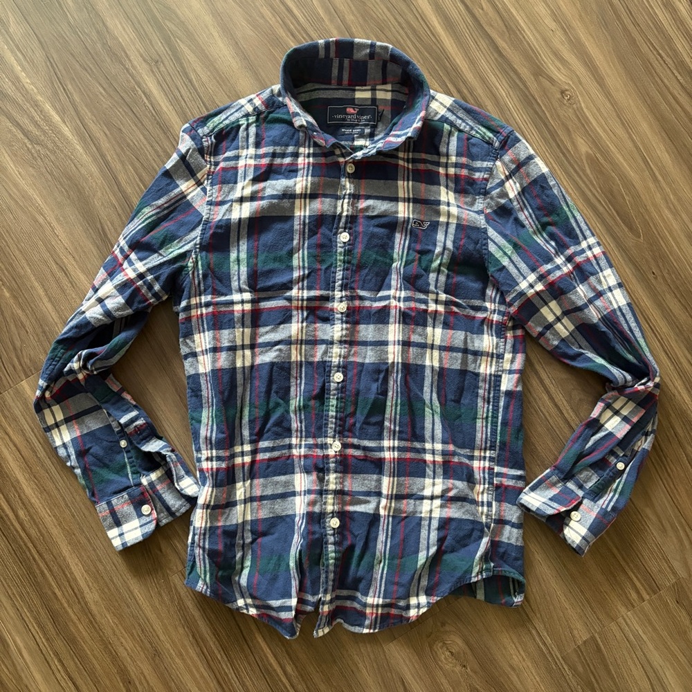 Vineyard Vines Men’s Flannel Whale Shirt XS